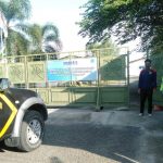 Sampaikan Tentang Prokes, Patroli Sabhara Polsek Taman Sambangi Security Pabrik