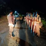 Polsek Ampelgading Polres Pemalang,Kawal Giat Jerit Malam Gugus Depan 27.04.102 SMK Nusa Mandiri.